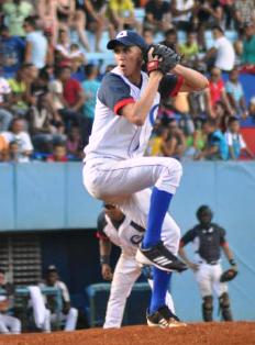 Lanzador camagüeyano Daniel Góngora.