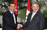 Llegará hoy a Cuba el Presidente del Perú