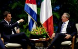 Raúl Castro recibió al Presidente de Italia  