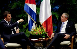 Raúl Castro recibió al Presidente de Italia  
