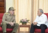 Ambos dignatarios constataron con satisfacción la buena marcha de las relaciones bilaterales y las perspectivas de ampliar la cooperación