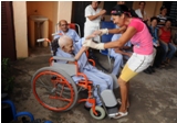 Abuelos de azul violáceo 