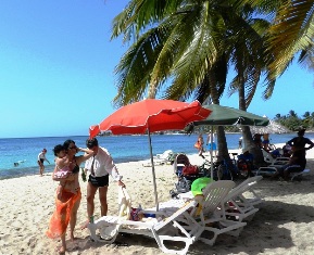 Playa Santa Lucía en Camagüey, muy preferida por turistas canadienses. Completa Cuba dos millones de turistas