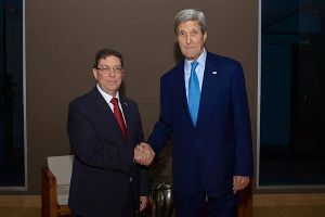 Foto:Tomada de Cubadebate bruno rodríguez_ john kerry