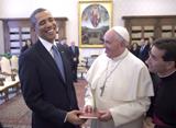 El Papa Francisco fue recibido por Barack Obama