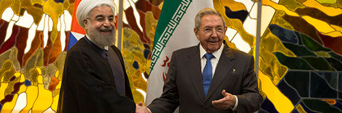 Raul Receives the President of the Islamic Republic of Iran