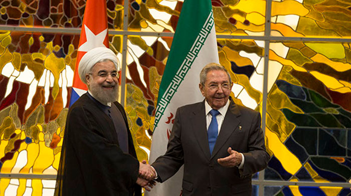 Raul Receives the President of the Islamic Republic of Iran