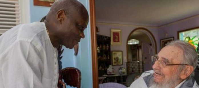 Dialogó fraternalmente Fidel con el presidente de Guinea Bissau  