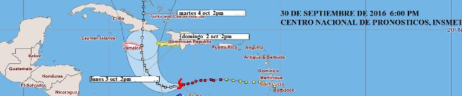 Huracán Matthew continúa intensificándose