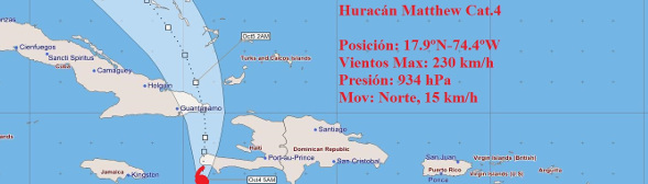 Matthew azota el extremo occidental de Haití