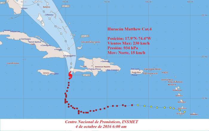 Matthew azota el extremo occidental de Haití