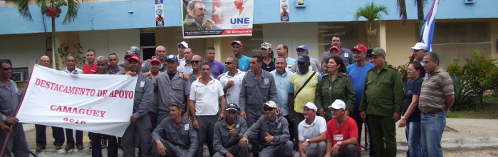 Contingente de eléctricos camagüeyanos hacia Guantánamo