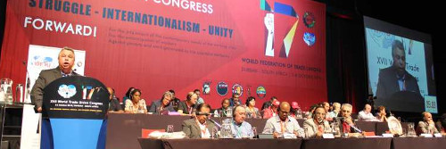 Voz de Cuba fuerte y clara en XVII Congreso de la FSM en Durban