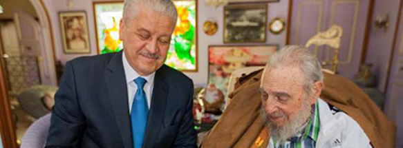Sostuvo Fidel cordial encuentro con Primer Ministro de Argelia
