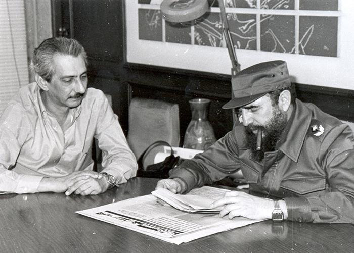 Jorge Enrique Mendoza Reboredo junto al  Comandante en Jefe Fidel Castro .Foto: Tomada de www.granma.cu