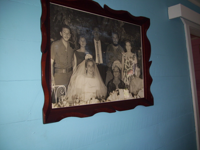 Durante el recorrido pueden encontrarse fotos como estas de Fidel y sus hermanos.