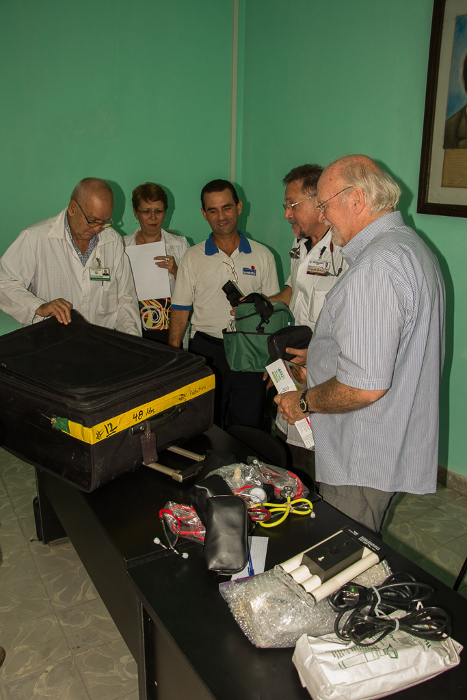 Hacían entrega del donativo en el hospital pediátrico. 
