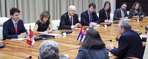 Recibió Raúl al Primer Ministro de Canadá