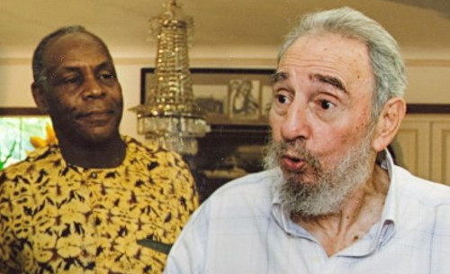 Danny Glover and Fidel. Photo taken from www.ips-dc.org