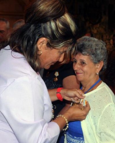 Martha del Carmen García Orga, presidenta de la Cooperativa de Créditos y Servicios Abel Santamaría.