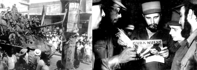 Una combinación gráfica sugerente. Tras la Caravana de la Victoria, se fundó una Cuba nueva en la que la Revolución derrotó firmemente a los enemigos del pueblo.