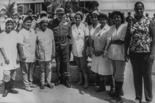 La presencia de Raúl ha quedado en el recuerdo de los trabajadores de la fábrica de queso de Sibanicú.