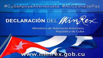 Declaración del Ministerio de Relaciones Exteriores