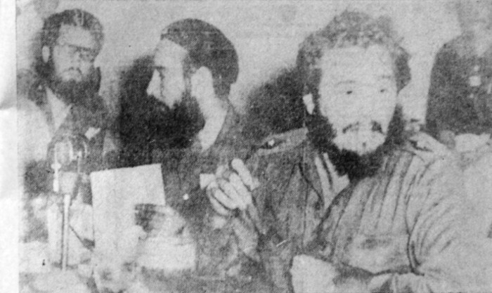 En una de las oportunidades de reunión con Fidel.
