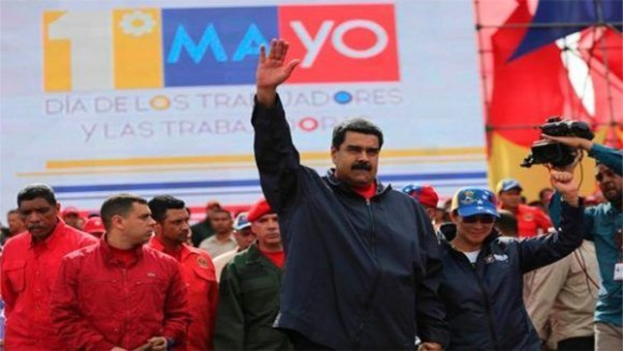 Maduro en el acto del Primero de Mayo. Foto: Prensa Presidencial.  Convoca Nicolás Maduro a Asamblea Constituyente en Venezuela