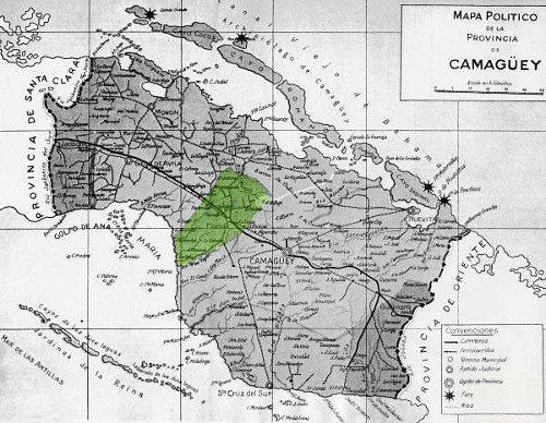  El sombreado en verde ocupa el territorio de Florida.Mapa data: Google