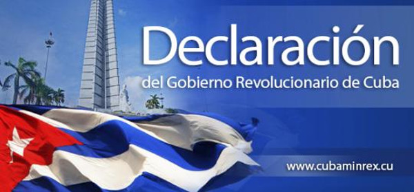 Declaración del Gobierno Revolucionario