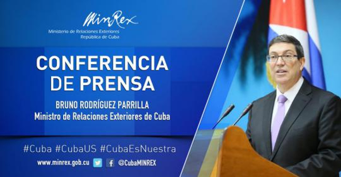 Ilustración: Tomada de www.minrex.gob.cu Ofrecerá canciller cubano conferencia de prensa hoy lunes