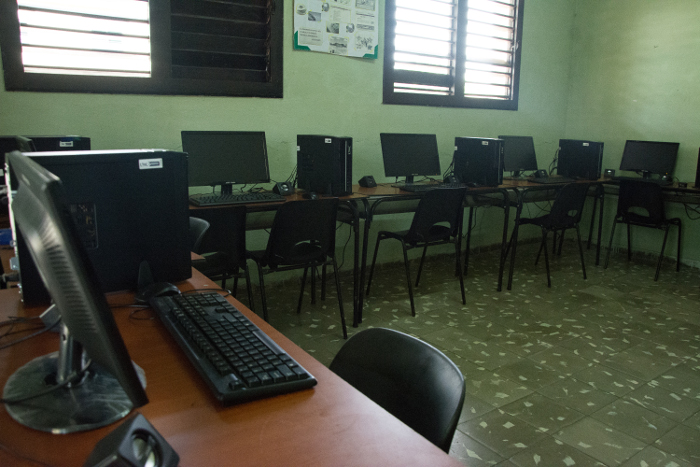 Según la subdirectora, este palacio es el único en la provincia con un laboratorio de computación, habilitado con once nuevas máquinas.