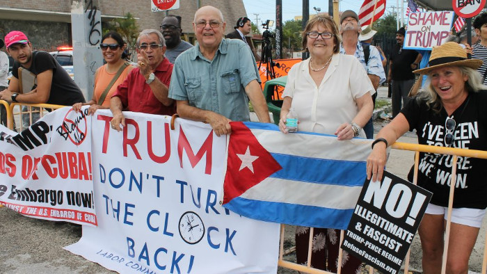 Support of Cuba after Trump´s announcement grows