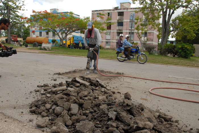 Reparación de calles.