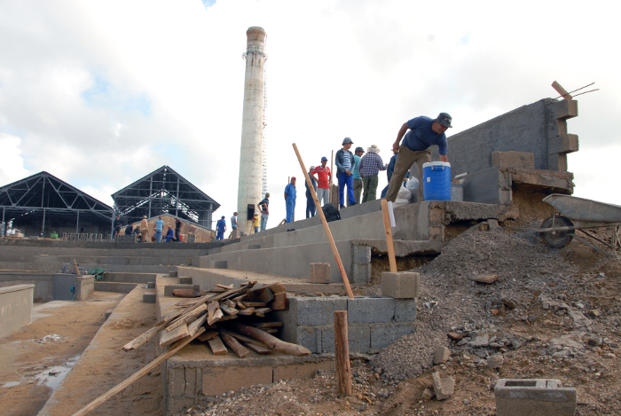 Construcción del anfiteatro