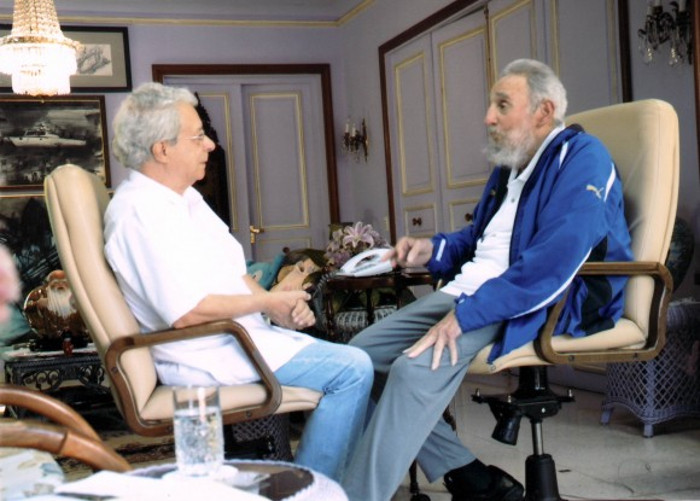 Fidel y Frei Betto el domingo 16 de febrero de 2014. Foto: Tomada de cubadebate.cu Las victorias de Fidel