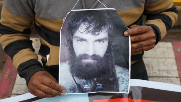 Foto: Tomada de telesurtv.net Santiago Maldonado, mas de dos semanas desaparecido