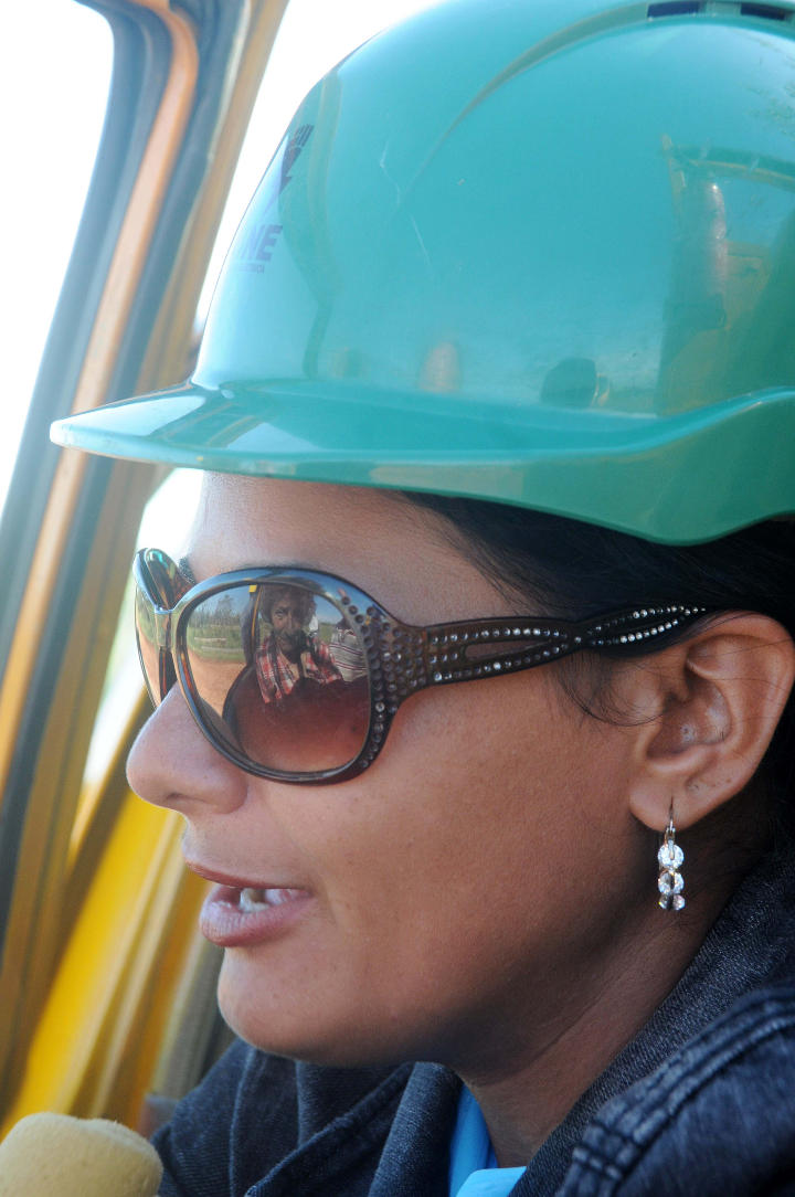  The female presence in the recovery works in Sierra de Cubitas.