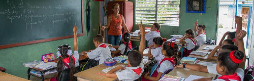 Con la escuela en casa
