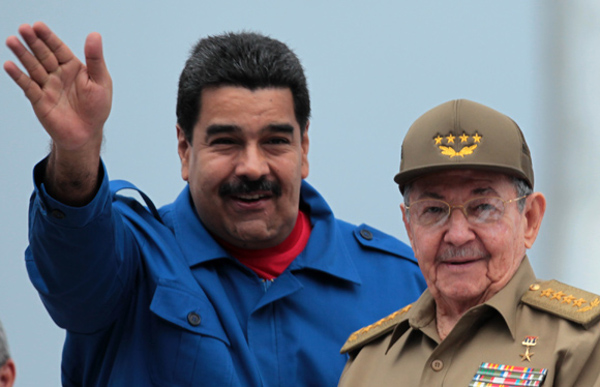 Mensaje de Raúl Castro a Nicolás Maduro