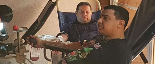 Donación de sangre de cubanos para damnificados en Nicaragua