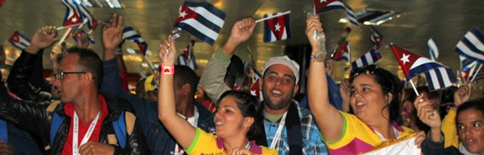 Regresó a Cuba delegación juvenil del Festival de Sochi