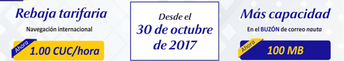 Rebajan a un CUC tarifa del servicio Nauta internacional