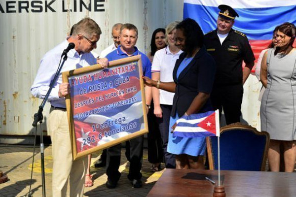 Rusia dona recursos para damnificados por el huracán Irma 