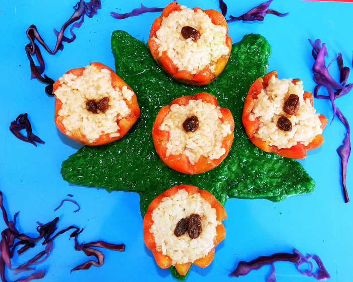 Tomates chinos preparados por el chef Carlos Villarreal