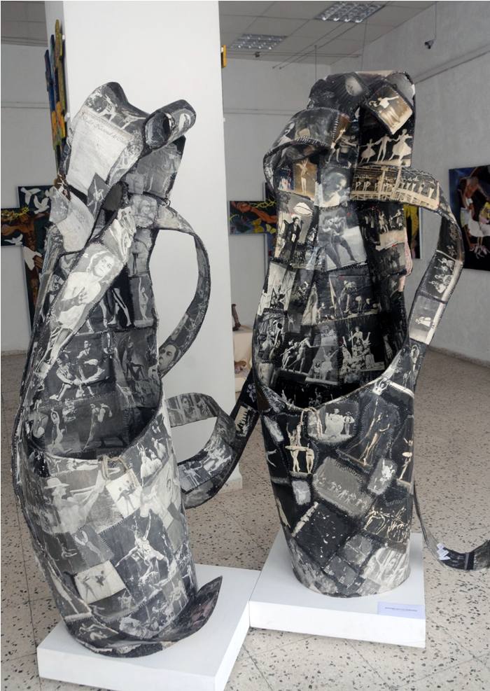 Obra "Historia de una compañía", realizada en 2014 con técnica mixta.