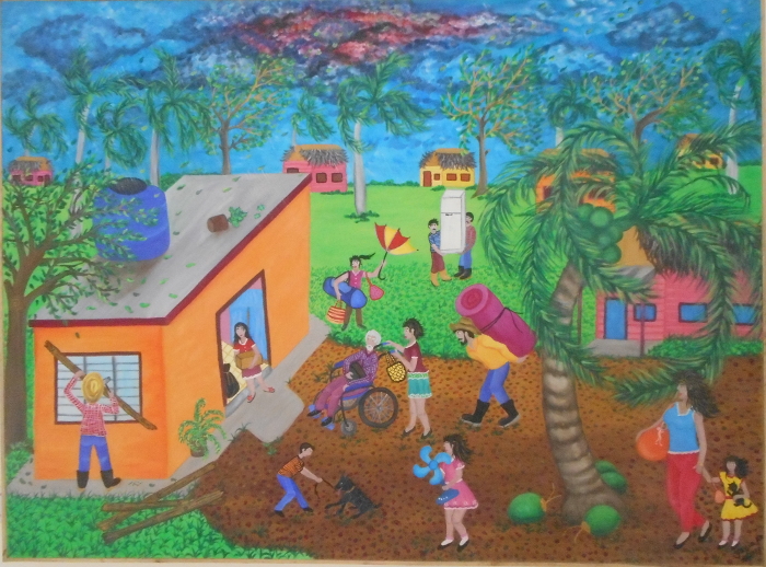 Ciclón Irma, creación de la artista Yenia Álvarez Rodríguez.