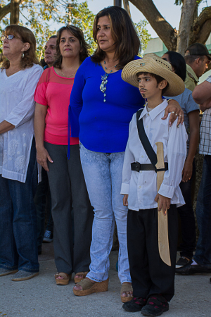 Isabel González Cárdenas, presidenta del Gobierno en la provincia participó del homenaje junto a otras autoridades.