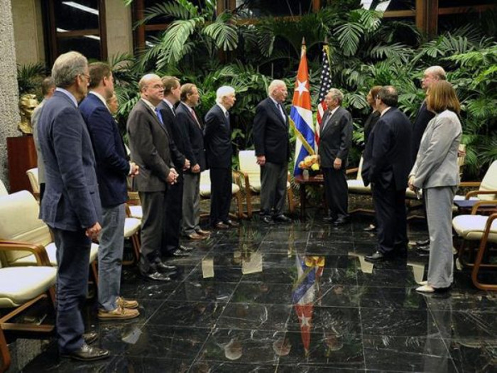 Foto: Tomada de cubadebate.cu Recibió Raúl a delegación del Congreso de los Estados Unidos